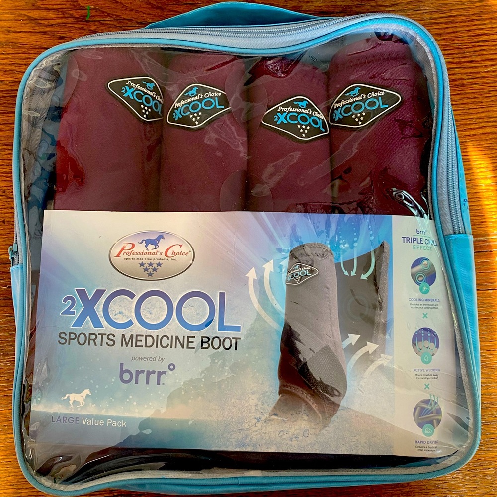 Professional’s Choice Sports Boots 4pak - 2X COOL, Large and Nee